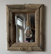 Houten - fotolijstje of spiegeltje - voor aan de wand