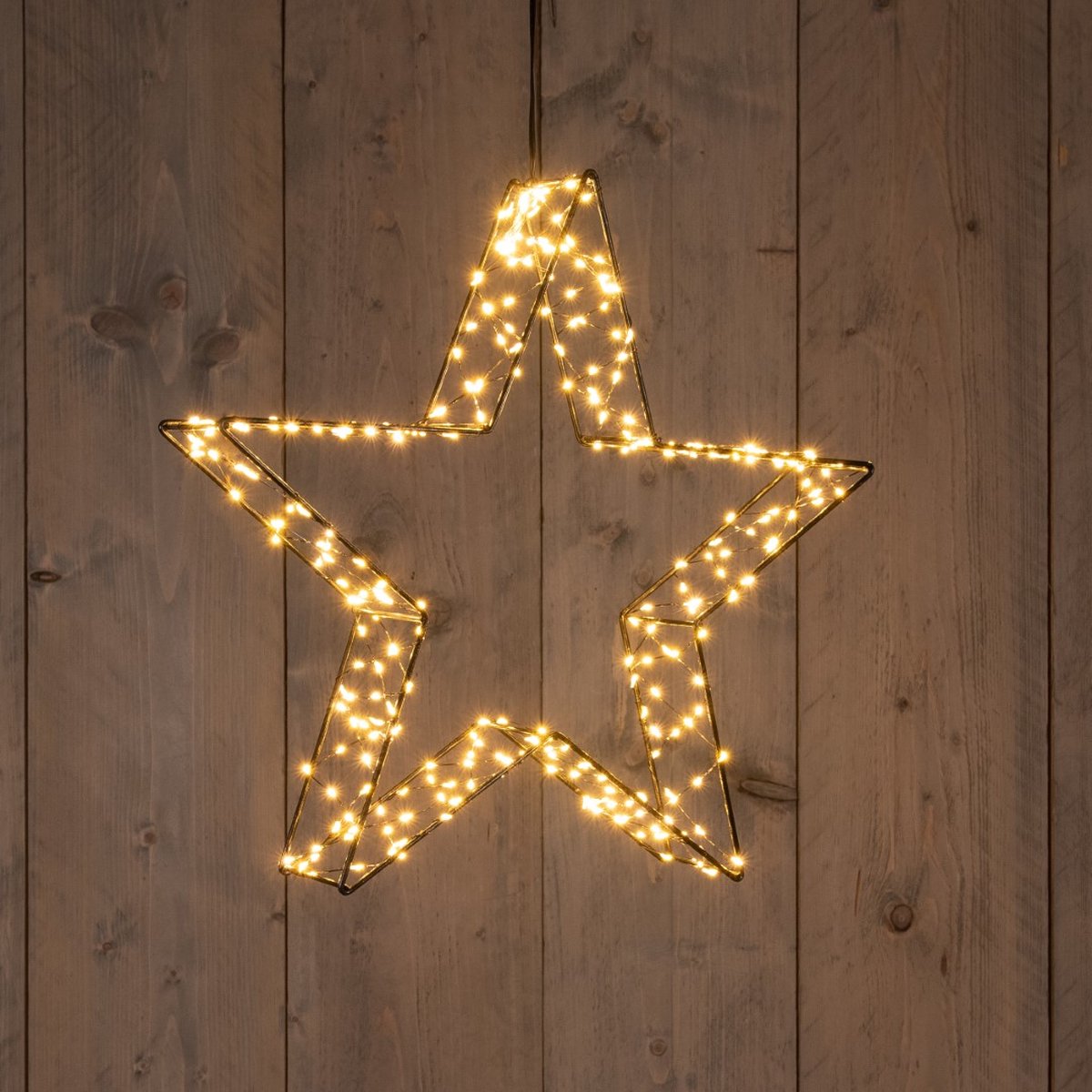 Anna's Collection - Lichtornament 'Ster' (36cm) - Zwart