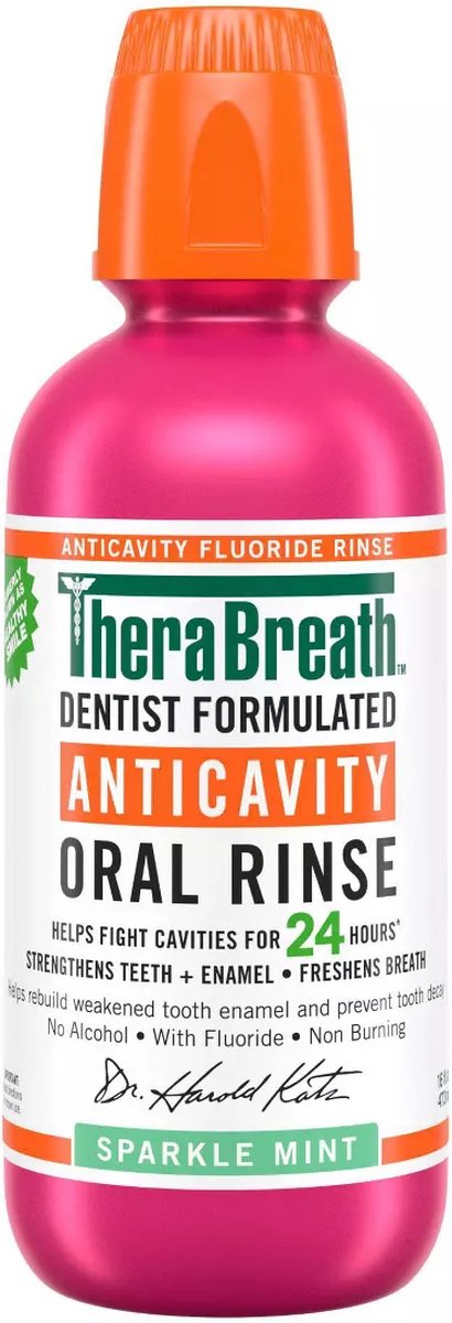 Goedkoopste TheraBreath Anticavity Fluoride Mouthwash - Mondspoeling - Mondwater - Sparkle Mint - 473ml