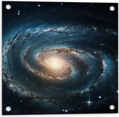 Tuinposter – Galaxy - Sterren - Kleuren - 50x50 cm Foto op Tuinposter (wanddecoratie voor buiten en binnen)