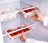Tiroirs de réfrigérateur, étagère de rangement réglable, organisateur de séparateur de koelkast , organisateur de tiroir de koelkast coulissant, boîte de rangement koelkast (3 pièces)