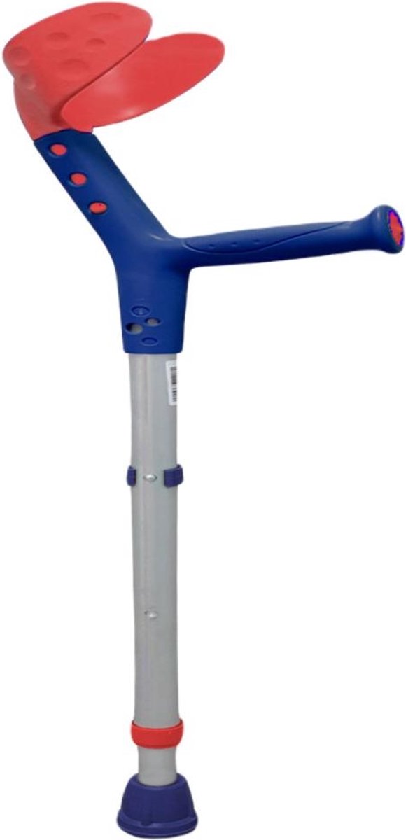 Goedkoopste Queralto Igueldo - Kruk voor kinderen - Verstelbaar - Aluminium - Rood en blauw