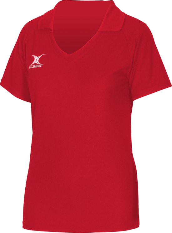 Foto: Gilbert netball blaze shirt girls 5 6 yrs rood