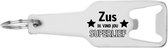 Akyol - zus ik vind jou superlief flesopener - Zus - familie - cadeau - 105 x 25mm