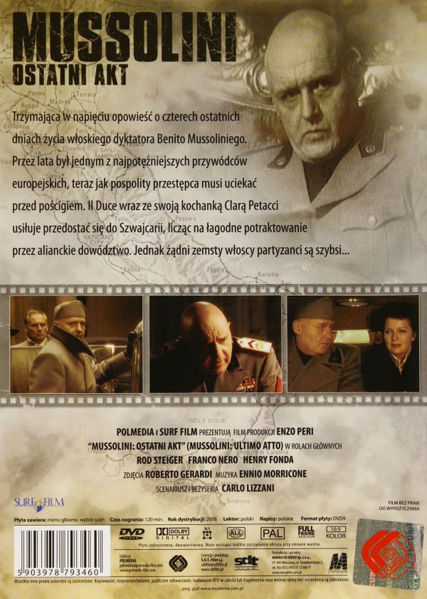 Mussolini ultimo atto [DVD] (Dvd), Rod Steiger | Dvd's | bol