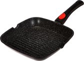 Grill pan Inductie - Steakpan met Afneembare Handgreep - PFAS-vrij - Geschikt voor alle warmtebronnen