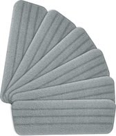 Tampon de vadrouille, 6 pièces de chiffons de vadrouille, tampon de remplacement en microfibre, tampons de vadrouille lavables, tampons en microfibre réutilisés, pour toutes les vadrouilles pulvérisées et tous les sols (gris)