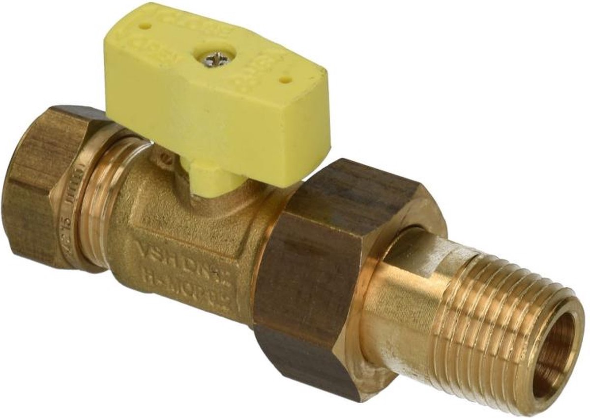 Sanivesk gas kogelkraan metaal 15mmx1/2"BU
