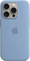 Apple Siliconenhoesje met MagSafe geschikt voor iPhone 15 Pro - Winter Blue