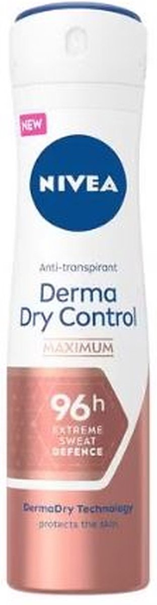 Goedkoopste Nivea Derma Dry Comfort Maximum Deodorant Spray - 6 x 150 ml