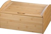 Esmeyer bamboe broodtrommel met snijplank - broodbox - hout - 42 x 30,5 x 20 cm