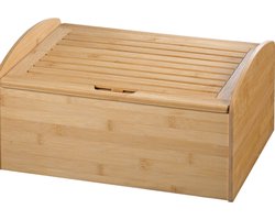Esmeyer bamboe broodtrommel met snijplank - broodbox - hout - 42 x 30,5 x 20 cm