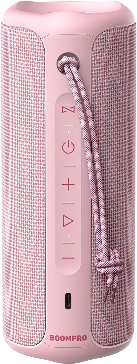 NÖRDIC HGT-101 Draadloze speaker - Bluetooth 5.3 - 36W - Draagbaar - Waterdicht - Roze