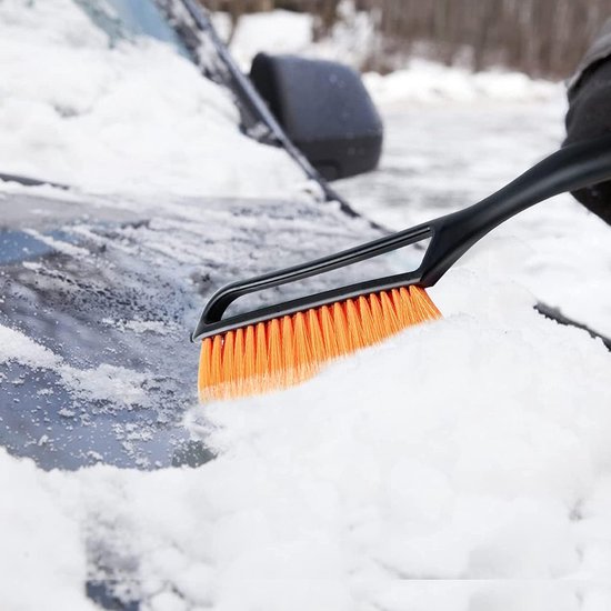 Brosse de nettoyage de voiture 2 en 1, grattoir à glace, balai à neige,  grattoir à