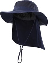 Saaf Bucket Hat - Vissershoedje - Safari Hoed - Festival Outfit - Blauw