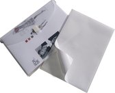 5x EXXO-HFP- # 95161 - A4 - Chemise à documents autocollante - Paysage - Hauteur de remplissage 20mm - Fermeture Velcro - Wit Incolore