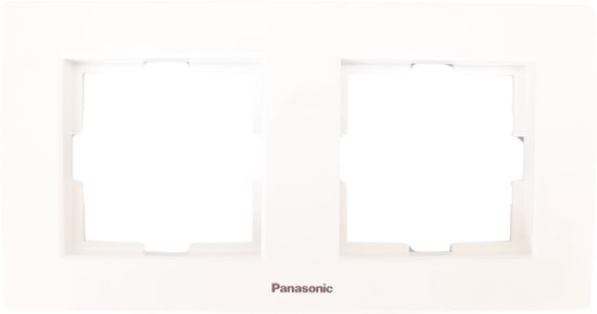 Panasonic -Cadre de couverture 2 volets - Wit-Série Karre Plus