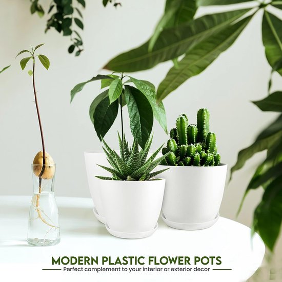 Jardinières en plastique - Pots de pépinière de fleurs d'intérieur