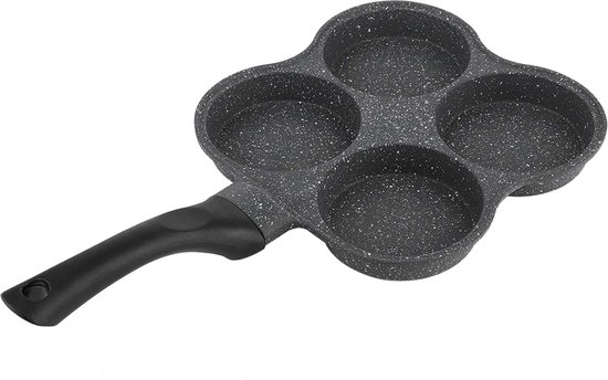 RANX INGST Keramische Pannenkoek Pan voor Kinderen, Anti-aanbak Pannenkoek Bakplaat met Afneembare Handvat, 7 Hole Smiley Face Pannenkoek Mold