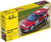 1:43 Heller 80113 PEUGEOT 206 WRC 03 Plastic Modelbouwpakket