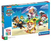 Clementoni - Puzzle 104 pièces Paw Patrol, Puzzles pour enfants, 6-8 ans, 27265