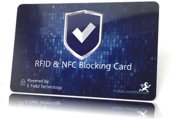 Makaka on the run RFID NFC Blocker-kaart X000Q75901 1 stuk(s) Blauw