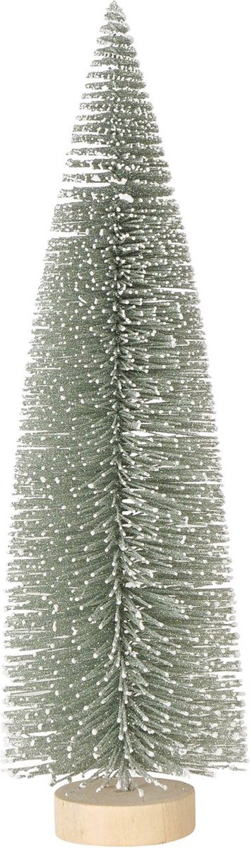 Mini kunst kerstboom 40 cm diameter 12 cm licht groen