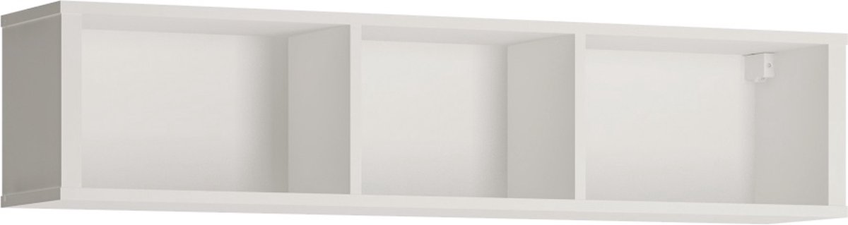 GLOBO P01 open hangkast, hangplank, voor boeken, souvenirs, breedte: 117 cm, jeugdmeubel, wit
