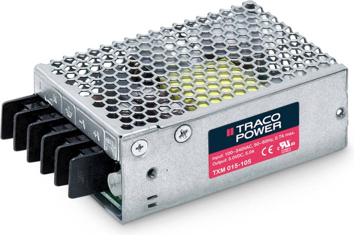 TracoPower TXM 015-105 AC/DC-inbouwnetvoeding 3 A 15 W 5.5 V/DC 1 stuk(s)