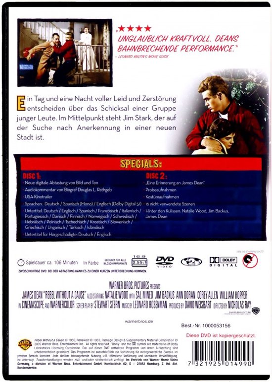 La Fureur de vivre [2DVD]