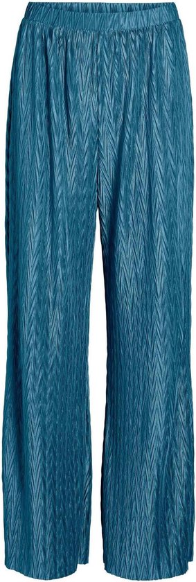 Vila Pantalon Vipleasa Pantalon/1c 14098382 Blue Marocain Femme Taille - M