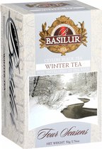 BASILUR Winter Tea - Thé noir de Ceylan aux fruits de canneberge en sachet, 25x2g