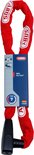 Rood ABUS 8800 City Chain kettingslot, met productinformatie en security level 7.