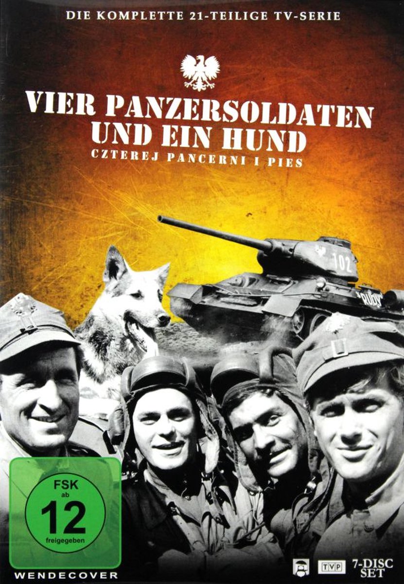 Vier Panzersoldaten und ein Hund