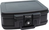 Rottner Fireproof Cassette FIRE DATA BOX 2|Serrure à cylindre|Noir|30 min Protection incendie|16,6x44x37cm|