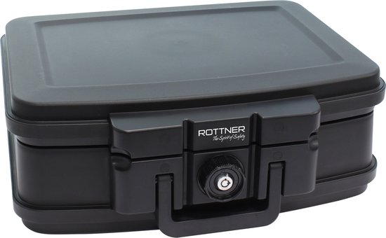 Rottner DATA BOX 2|Cilinderslot|Zwart|16,6x44x37cm|