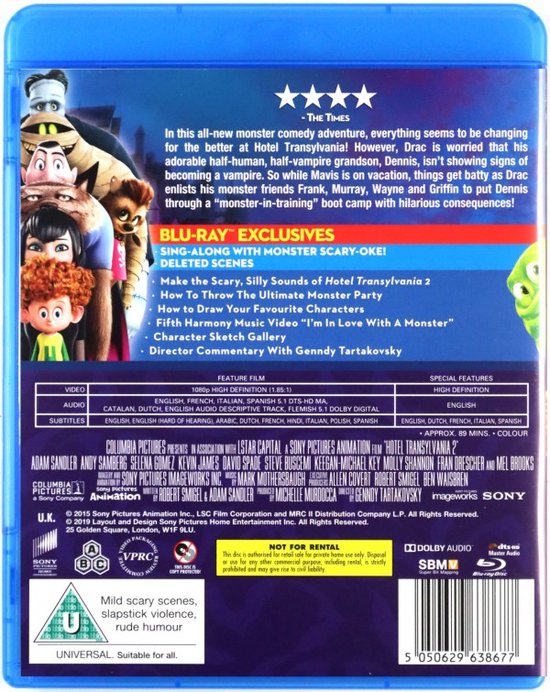 Hotel Transylvania 2 [BluRay] (Bluray), Selena Gomez Dvd's