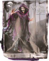 Funny Fashion Halloween verkleed cape/gewaad met kap - Spook/geest - Paars - Voor volwassenen