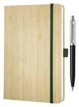 Sigel notitieboek - Jolie - A5 - Bamboo - hardcover - lijn - 120 pagina's - 100 grams - met GRATIS balpen - WS-SI-SY556