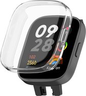 Strap-it TPU case - transparant bescherm hoesje geschikt voor Redmi Watch 3 - doorzichtige beschermhoes voor Redmi Watch 3