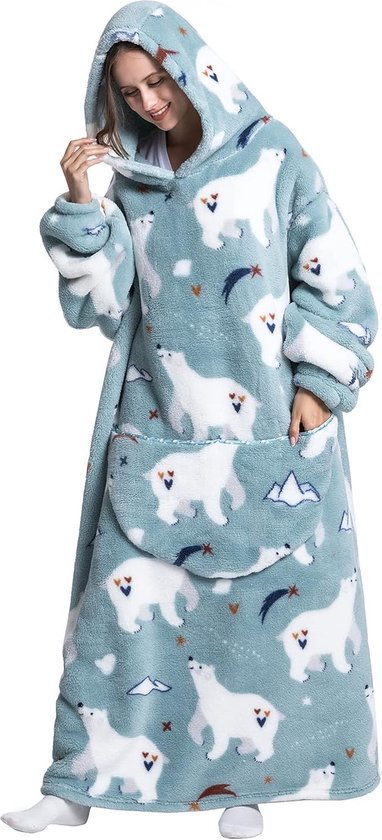 Uniseks Loungwear Hoodie-deken Met Zakken, Voor De Winter, Super Zacht En Comfortabel Flanel Knuffeldeken Hoodie Deken Cadeaudeken Met Mouwen Voor Volwassenen Hoodie Deken Oversized Uniseks Loungwear Hoodie-deken Met Zakken, Voor De Winter, Super Zacht En Comfortabel Flanel Knuffeldeken Hoodie Deken Cadeaudeken Met Mouwen Voor Volwassenen Hoodie Deken Oversized