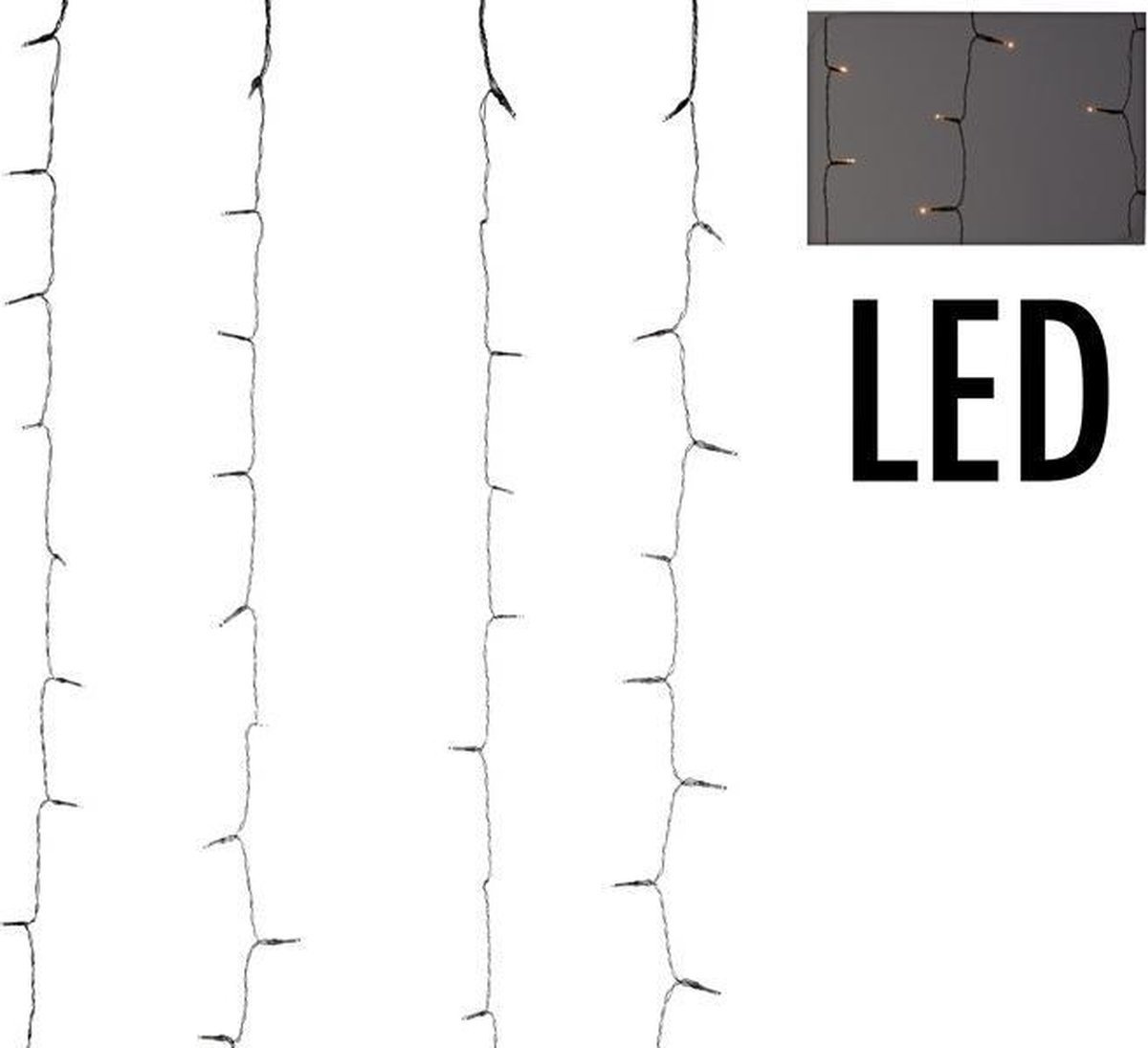 DecorativeLIghting Gordijnverlichting - 480LED - 225x300cm - warm wit