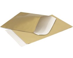 Fourniturenzakjes Goud - 10 x 16 cm - Kraft Papier - 100 stuks - Kadozakjes glanzend goud