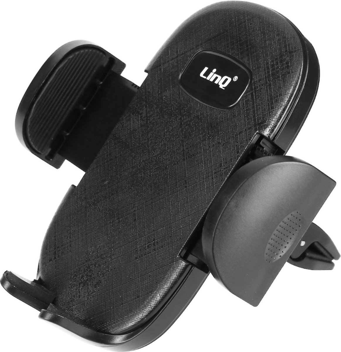 Smartphone-autohouder, draaibare ventilatieopening, LinQ - zwart