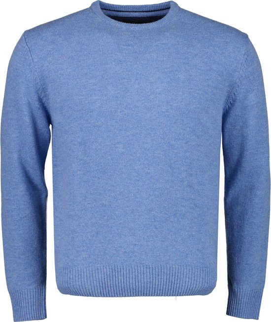 Pull Jac Hensen - Coupe Moderne - Blauw - 3XL Grandes Tailles