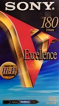 SONY VHS Excellence 180, paquet de 2 E-180VHF