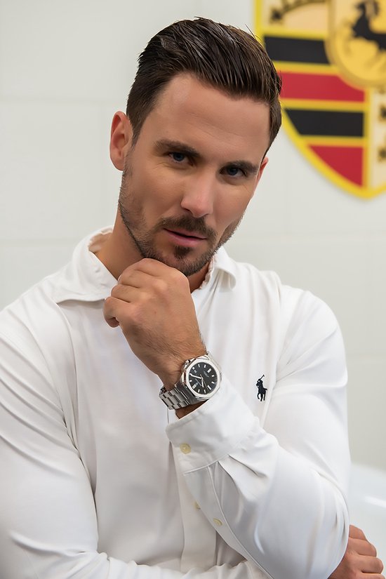 Brightson The Prestige - Montre automatique homme - Etanche - Verre saphir - Acier inoxydable 316L - Argent / Zwart