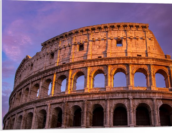 PVC Schuimplaat- Colosseum - Rome - Stad - Gebouw - 80x60 cm Foto op PVC Schuimplaat