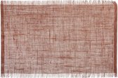 Set de table rectangulaire uni jute marron terra 45 x 30 cm - Sets de table