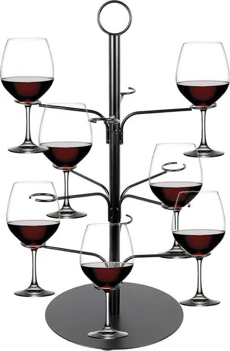 Support Arbre à Cocktail STFALI 3 Étages - Métal 63 Cm Pour 12 Verres - Bar, Fête, Gin, Champagne